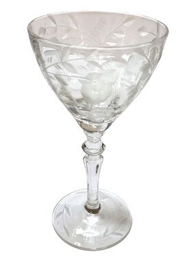 Set 7 Vintage Rock Sharpe Crystal Liquor Glasses 2011-1 Blown Glass USA 5 1/4”